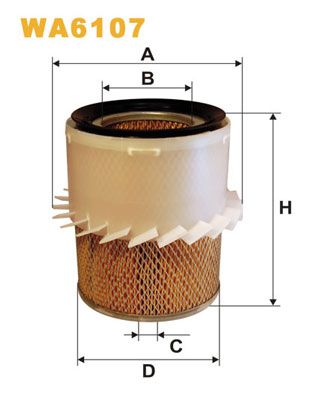 WIX FILTERS Õhufilter WA6107
